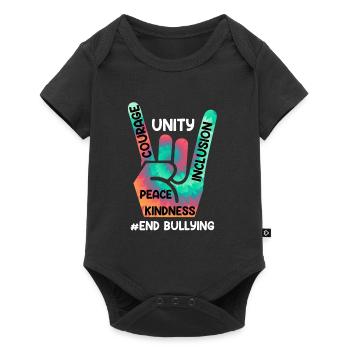 Stop Bullying Awareness and Solidarity for - Baby Premium short-sleeve bodysuit - black - Front