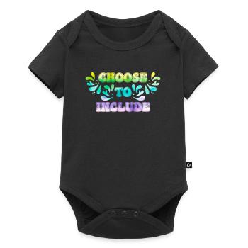 Acceptance Decide on inclusion - Baby Premium short-sleeve bodysuit - black - Front