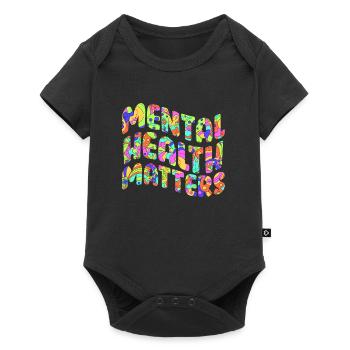 Santé mentale geistige Gesundheit Awareness - Body à manches courtes Premium Bébé - noir - Devant