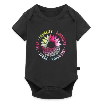Inclusion Amour Paix Gentillesse - Body à manches courtes Premium Bébé - noir - Devant