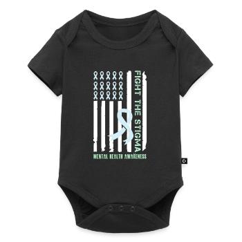 Mental Health Fight the Stigma Mental - Baby Premium short-sleeve bodysuit - black - Front