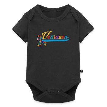 Enfants autistes Confiance et justice - Body à manches courtes Premium Bébé - noir - Devant