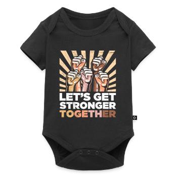 Inclusion Together Strong Compassion Diversity - Baby Premium short-sleeve bodysuit - black - Front