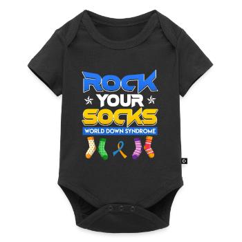 Down Syndrome Awareness Trisomy 21 - Baby Premium short-sleeve bodysuit - black - Front