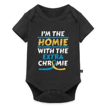 Syndrome de Down J’adore mon extra - Body à manches courtes Premium Bébé - noir - Devant