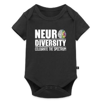 Autisme Diversité Neurodiversité Autistique - Body à manches courtes Premium Bébé - noir - Devant