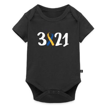 Down Syndrome Trisomy 21 Awareness - Baby Premium short-sleeve bodysuit - black - Front