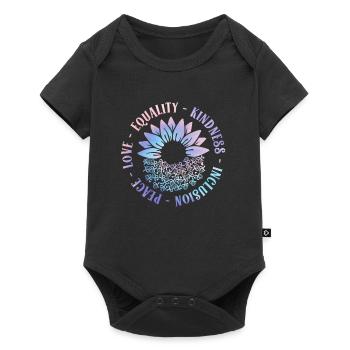 Inclusion Amour Paix Gentillesse - Body à manches courtes Premium Bébé - noir - Devant