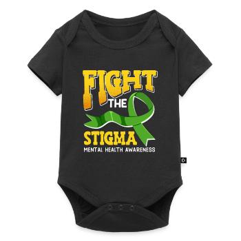 La santé mentale lutte contre la stigmatisation - Body à manches courtes Premium Bébé - noir - Devant