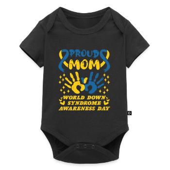 Down Syndrome Awareness Mom Extra Chromosome - Baby Premium short-sleeve bodysuit - black - Front