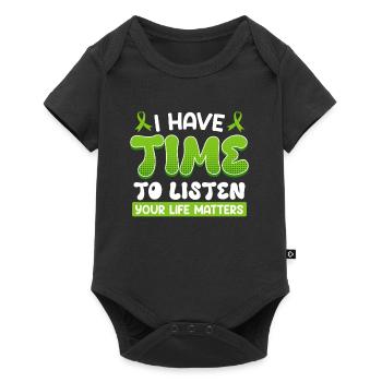 Mental Health Your Life Matters Self-Respect - Baby Premium short-sleeve bodysuit - black - Front