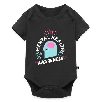 Mental Health Self-Esteem Awareness Mental - Baby Premium short-sleeve bodysuit - black - Front