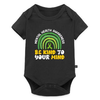 Santé mentale geistige Gesundheit Awareness - Body à manches courtes Premium Bébé - noir - Devant