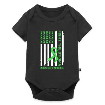 Santé mentale Combattre la stigmatisation mentale - Body à manches courtes Premium Bébé - noir - Devant