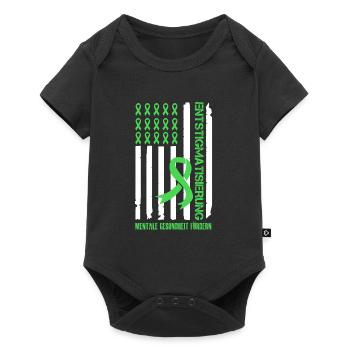 Santé mentale Combattre la stigmatisation mentale - Body à manches courtes Premium Bébé - noir - Devant