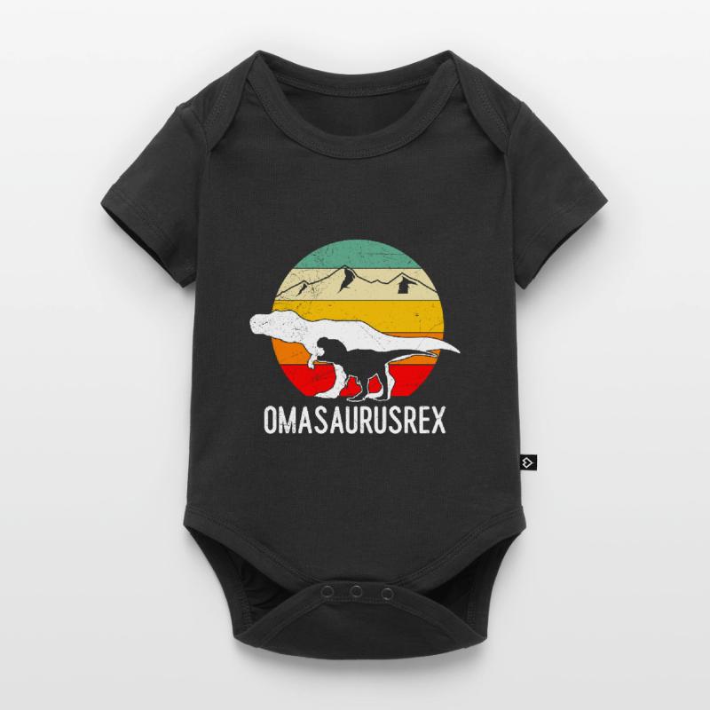 Omasaurus Muttertag Großmutter Dinosaurier Baby Premium Kurzarmbody
