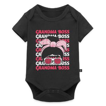 Grand-mère et patronne Grand-mère Boss Fête des mères Omi - Body à manches courtes Premium Bébé - noir - Devant