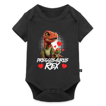 Pregnant Preggosaurus expectant mothers Mamasaurus - Baby Premium short-sleeve bodysuit - black - Front