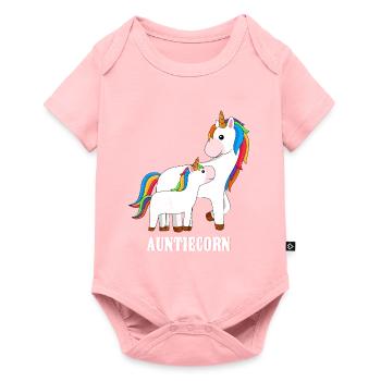 Tante Licorne Licorne Fan Licorne Tantes - Body à manches courtes Premium Bébé - rose - Devant