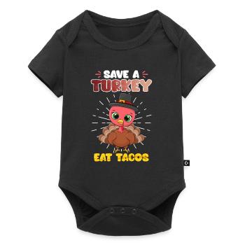 Save the animals Species conservation Eat Tacos Environmental Love - Baby Premium short-sleeve bodysuit - black - Front