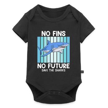 Sauvez les requins Bien-être animal Requins Sauvez l’océan - Body à manches courtes Premium Bébé - noir - Devant
