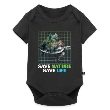 Save Nature Turtles Species Protection Environment - Baby Premium short-sleeve bodysuit - black - Front