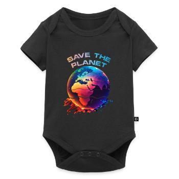 Save the Earth Earth Day Planet Environmental Protection - Baby Premium short-sleeve bodysuit - black - Front