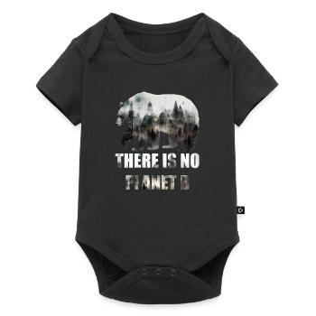 There is no Planet B Earth Day Mission Erde - Baby Premium short-sleeve bodysuit - black - Front