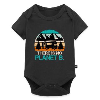 There is no Planet B Mission Earth Environmental Love - Baby Premium short-sleeve bodysuit - black - Front