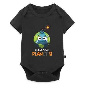 There is no Planet B Environmental Protection Mission Earth - Baby Premium short-sleeve bodysuit - black - Front