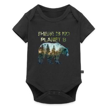 There is no Planet B Earth Day Mission Erde - Baby Premium short-sleeve bodysuit - black - Front