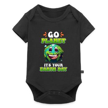 Earth Day Mission Earth & Climate Protection Environment - Baby Premium short-sleeve bodysuit - black - Front