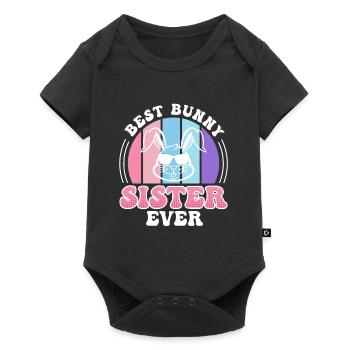 Happy Easter Sister Rabbit Easter Bunny Sisters - Baby Premium short-sleeve bodysuit - black - Front