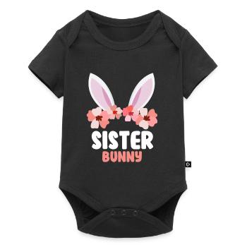 Happy Easter Sister Rabbit Easter Bunny Sisters - Baby Premium short-sleeve bodysuit - black - Front
