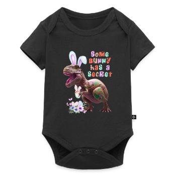Certains lapins ont un lapin de Pâques secret - Body à manches courtes Premium Bébé - noir - Devant