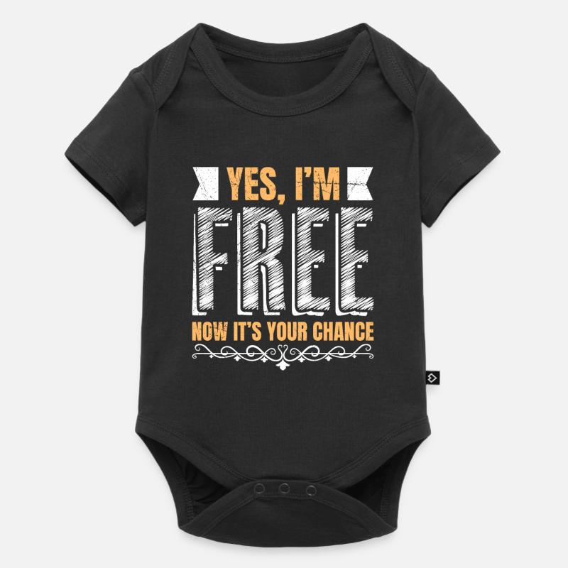 Single - Du darfst mich ansprechen Single Frau - Baby Premium Kurzarmbody - Schwarz
