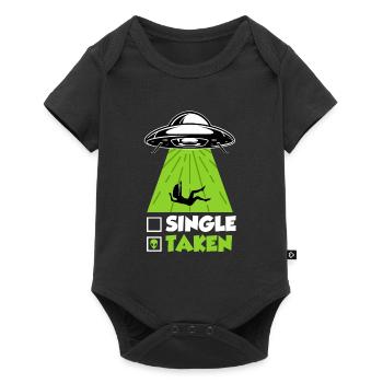 Ufo Single Men Fantasme pris par Aliens Herren - Body à manches courtes Premium Bébé - noir - Devant