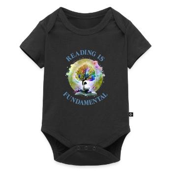 Reading is the basis Book lovers Reading fans - Baby Premium short-sleeve bodysuit - black - Front