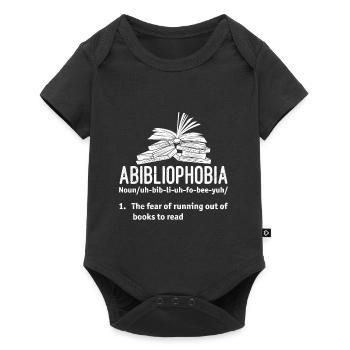 Abibliophobia Book Lovers Book Readers - Baby Premium short-sleeve bodysuit - black - Front