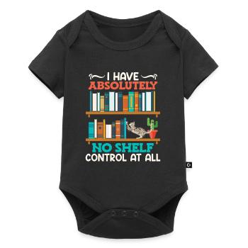 Amateur de livres Je n’ai pas de contrôle d’étagère Rat de bibliothèque - Body à manches courtes Premium Bébé - noir - Devant