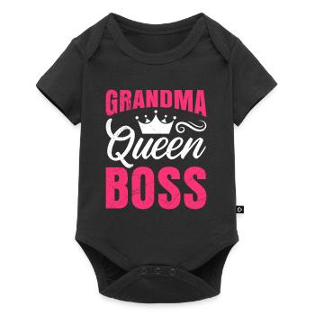 Grand-mère Boss Grand-mère Boss Grand-mère Fête des mères - Body à manches courtes Premium Bébé - noir - Devant