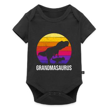 Omasaurus Grandma Mother's Day Dinosaur Fan - Baby Premium short-sleeve bodysuit - black - Front