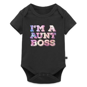 Tante Boss Fête des mères Tante Boss Superviseur Maman - Body à manches courtes Premium Bébé - noir - Devant