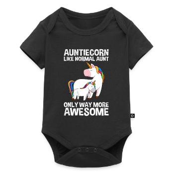 Tante Fête des mères Licorne Fan Tanticorn Licorne - Body à manches courtes Premium Bébé - noir - Devant