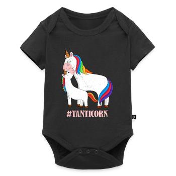 Licorne cool Fête des mères Tantes Licornes - Body à manches courtes Premium Bébé - noir - Devant