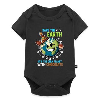 Save the Earth Chocolate Lovers Protection de l’environnement - Body à manches courtes Premium Bébé - noir - Devant