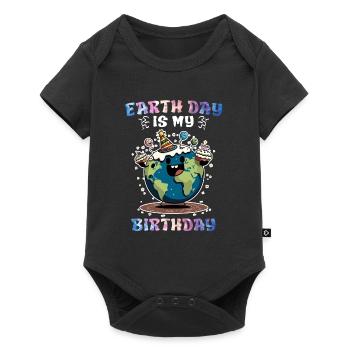 Earth Day is my birthday Environmental protection - Baby Premium short-sleeve bodysuit - black - Front