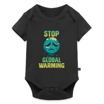 Protection du climat Stopper le réchauffement climatique Respectueux du climat - Body à manches courtes Premium Bébé - noir - Devant