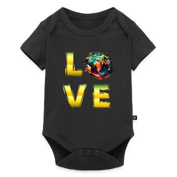 Environment LOVE Earth Day Mission Earth Nature - Baby Premium short-sleeve bodysuit - black - Front