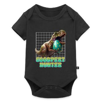 Eggspert Easter Eggs Search Dinsosaur Easter Bunnies - Baby Premium short-sleeve bodysuit - black - Front